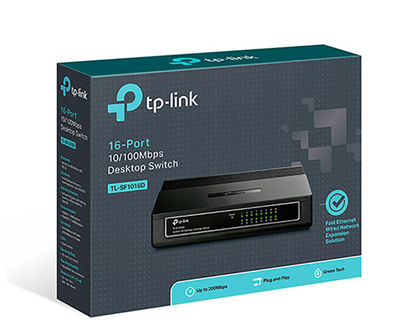 سوئیچ شبکه 16 پورت تی پی لینک مدل TL-SF1016D-4